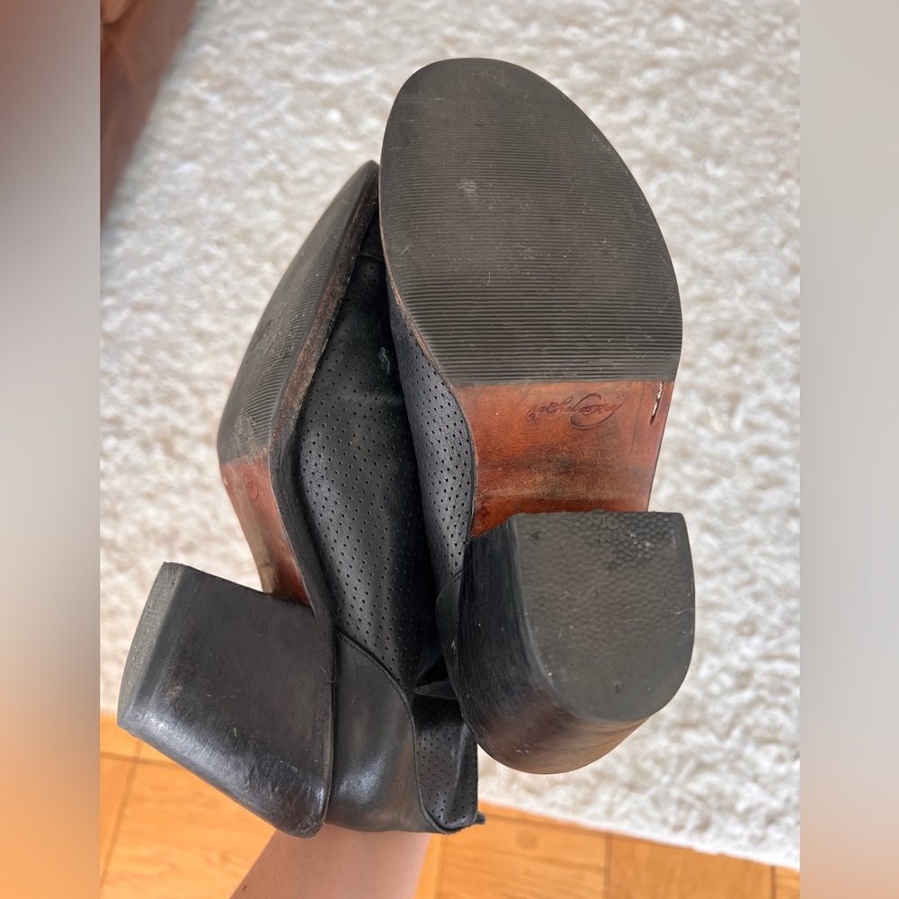Rachel Comey Black Perforated Ankle Booties - Picture 6 of 7